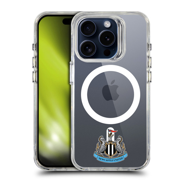 Newcastle United Football Club Logo Icon Crest Minimalist SHOCKPROOF BUMPER CASE COMPATIBLE WITH Apple iPhone 15 Pro & MAGSAFE