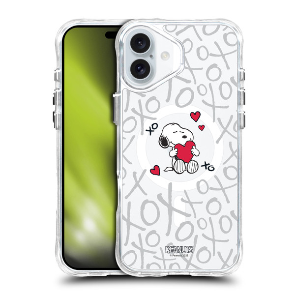 Peanuts Snoopy & Friends XOXO SHOCKPROOF BUMPER CASE COMPATIBLE WITH  & MAGSAFE Apple iPhone 16 Plus