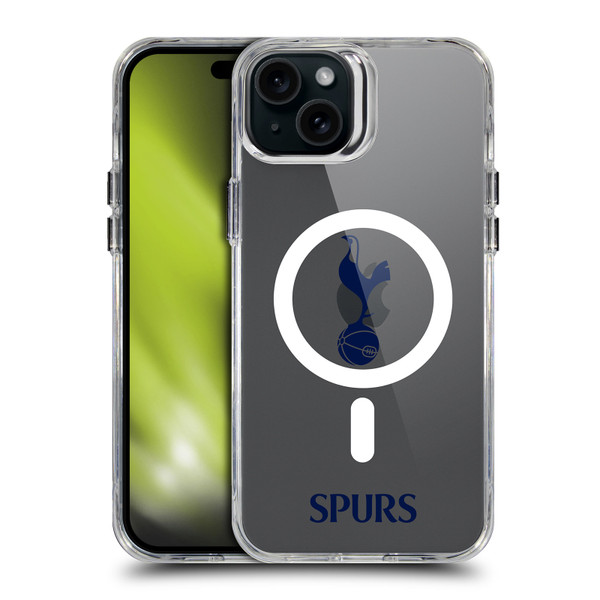 Tottenham Hotspur F.C. Logo Icon Cockerel Minimalist SHOCKPROOF BUMPER CASE COMPATIBLE WITH Apple iPhone 15 Plus & MAGSAFE