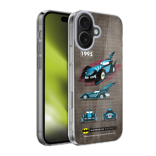 Batman DC Comics Batmobile History 1995 Movie Soft Gel Case for Apple iPhone 17