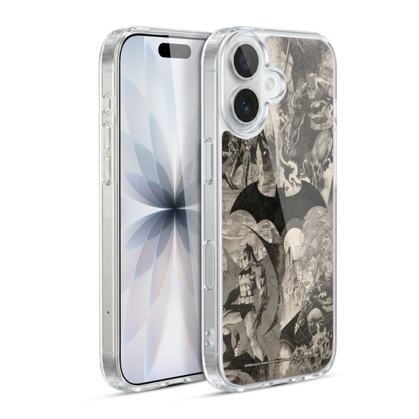 Batman DC Comics Hush Logo Collage Distressed Soft Gel Case for Apple iPhone 17