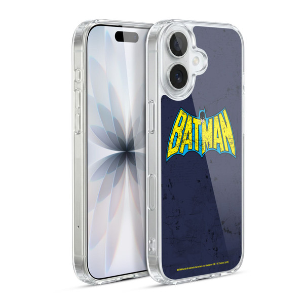 Batman DC Comics Logos Classic Distressed Look Soft Gel Case for Apple iPhone 17