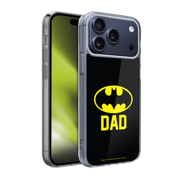 Batman DC Comics Logos Batdad Soft Gel Case for Apple iPhone 17 Pro Max