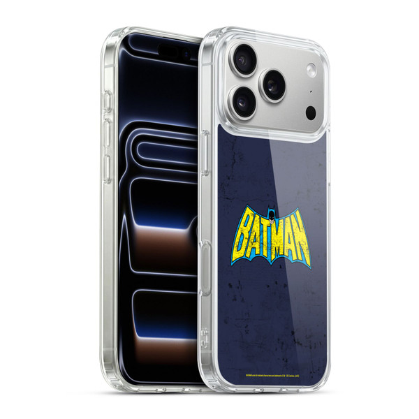 Batman DC Comics Logos Classic Distressed Look Soft Gel Case for Apple iPhone 17 Pro Max