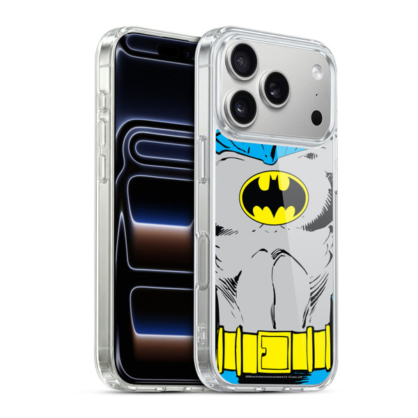 Batman DC Comics Logos Classic Costume Soft Gel Case for Apple iPhone 17 Pro