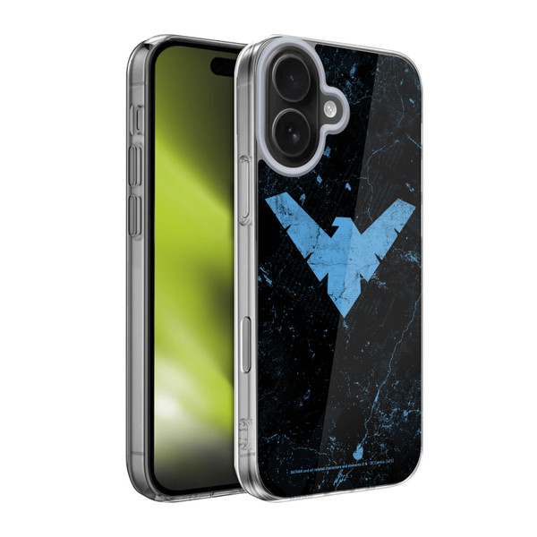 Batman DC Comics Nightwing Logo Grunge Soft Gel Case for Apple iPhone 17 Batman DC Comics Nightwing Logo Grunge Soft Gel Case for Apple iPhone 17