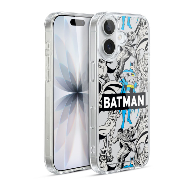 Batman DC Comics Vintage Fashion Patterns Soft Gel Case for Apple iPhone 17