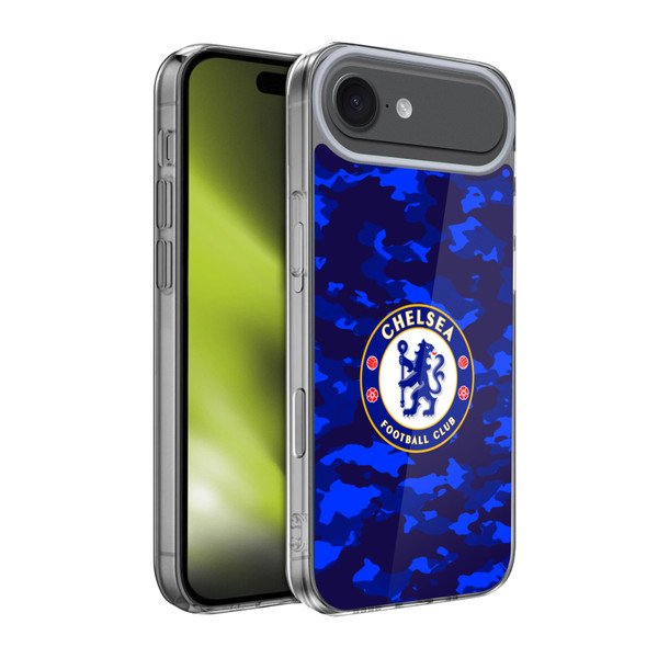 Chelsea Football Club Crest Camouflage Soft Gel Case for Apple iPhone 17 Air Chelsea Football Club Crest Camouflage Soft Gel Case for Apple iPhone 17 Air