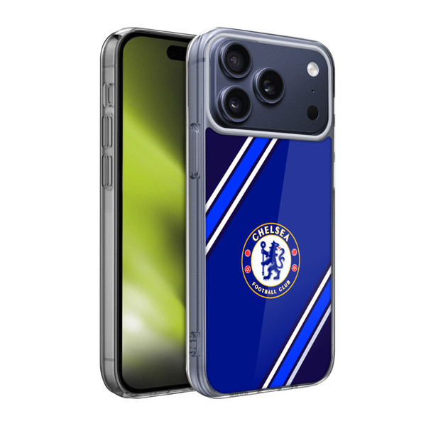 Chelsea Football Club Crest Stripes Soft Gel Case for Apple iPhone 17 Pro Max Chelsea Football Club Crest Stripes Soft Gel Case for Apple iPhone 17 Pro Max