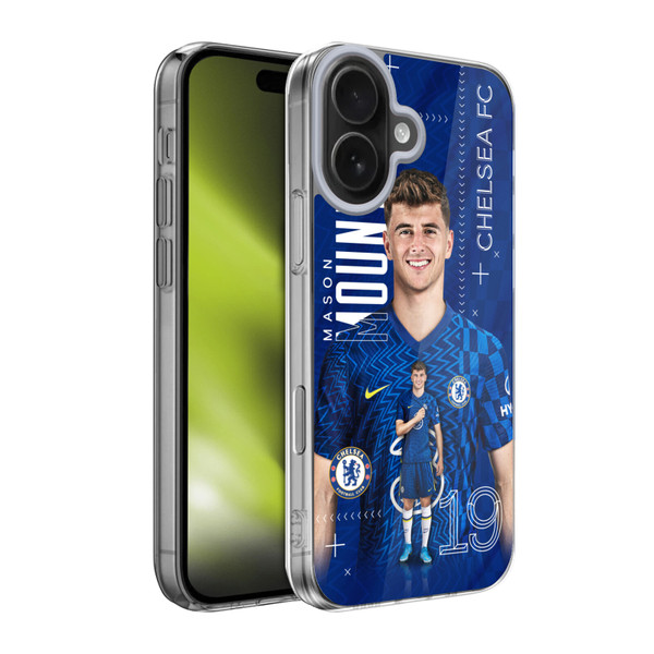 Chelsea Football Club 2021/22 First Team Mason Mount Soft Gel Case for Apple iPhone 17 Chelsea Football Club 2021/22 First Team Mason Mount Soft Gel Case for Apple iPhone 17