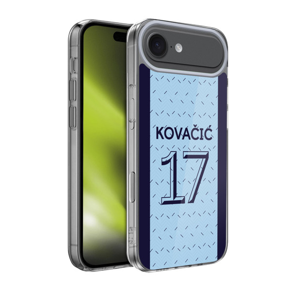 Chelsea Football Club 2020/21 Players Away Kit Group 1 Mateo Kovacic Soft Gel Case for Apple iPhone 17 Air