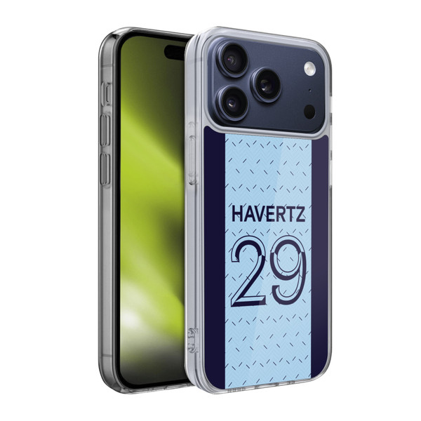 Chelsea Football Club 2020/21 Players Away Kit Group 1 Kai Havertz Soft Gel Case for Apple iPhone 17 Pro