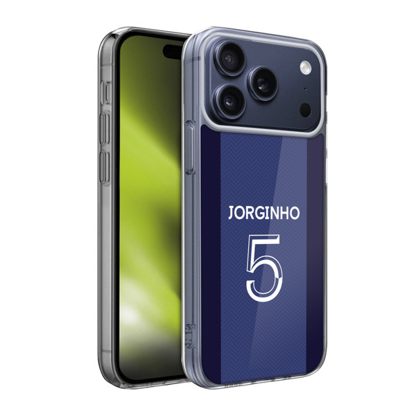 Chelsea Football Club 2020/21 Players Home Kit Group 1 Jorginho Soft Gel Case for Apple iPhone 17 Pro Max