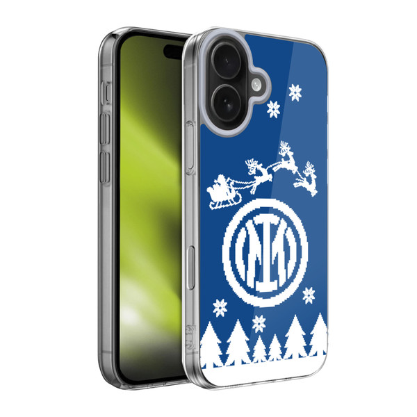 Fc Internazionale Milano Christmas Jumper Santa Sleigh Soft Gel Case for Apple iPhone 17