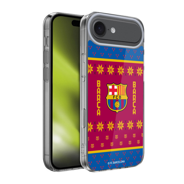 FC Barcelona Christmas Jumper Pattern 2 Soft Gel Case for Apple iPhone 17 Air