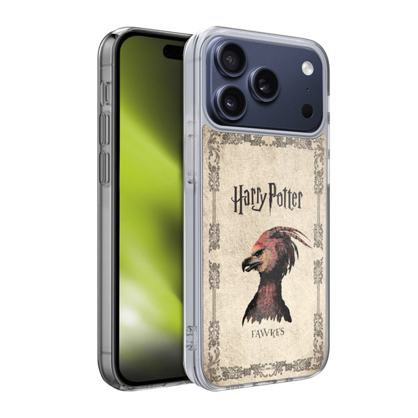 Harry Potter Chamber Of Secrets II Fawkes Phoenix Creature Soft Gel Case for Apple iPhone 17 Pro