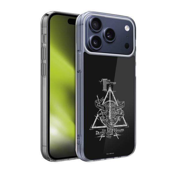 Harry Potter Deathly Hallows XIV Triangle Symbol Soft Gel Case for Apple iPhone 17 Pro Max