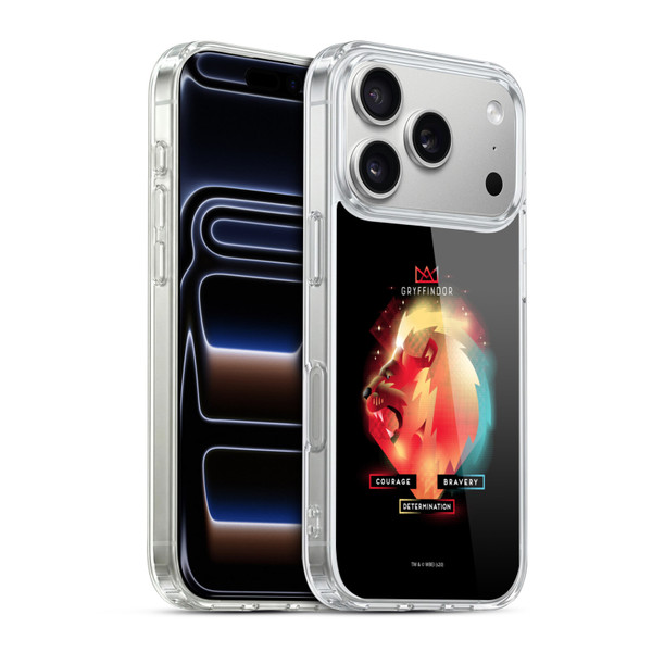 Harry Potter Deathly Hallows XIX Gryffindor Soft Gel Case for Apple iPhone 17 Pro