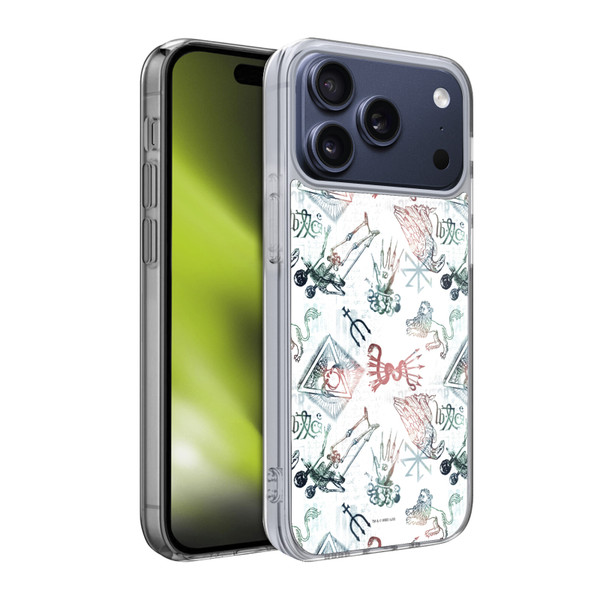 Harry Potter Deathly Hallows XXV Death Pattern Soft Gel Case for Apple iPhone 17 Pro