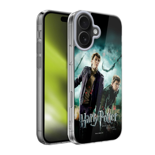 Harry Potter Deathly Hallows VIII Fred & George Weasley Soft Gel Case for Apple iPhone 17