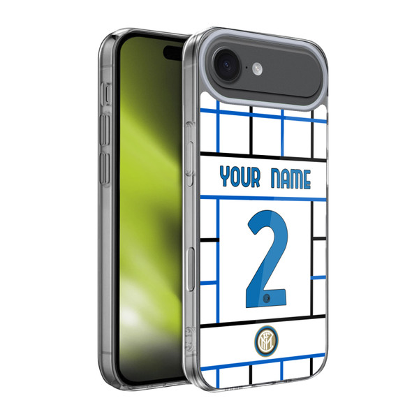 Custom Customised Personalised Inter Milan 2020/21 Crest Kit Away Soft Gel Case for Apple iPhone 17 Air