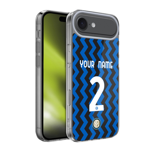 Custom Customised Personalised Inter Milan 2020/21 Crest Kit Home Soft Gel Case for Apple iPhone 17 Air