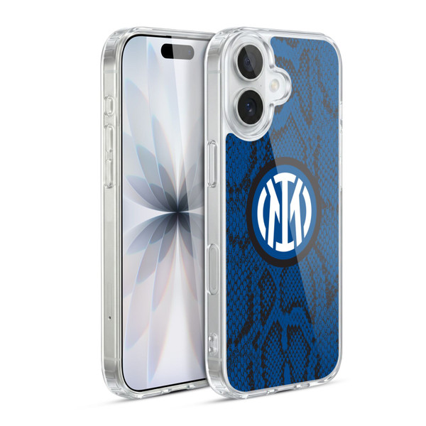 Fc Internazionale Milano Patterns Snake Soft Gel Case for Apple iPhone 17