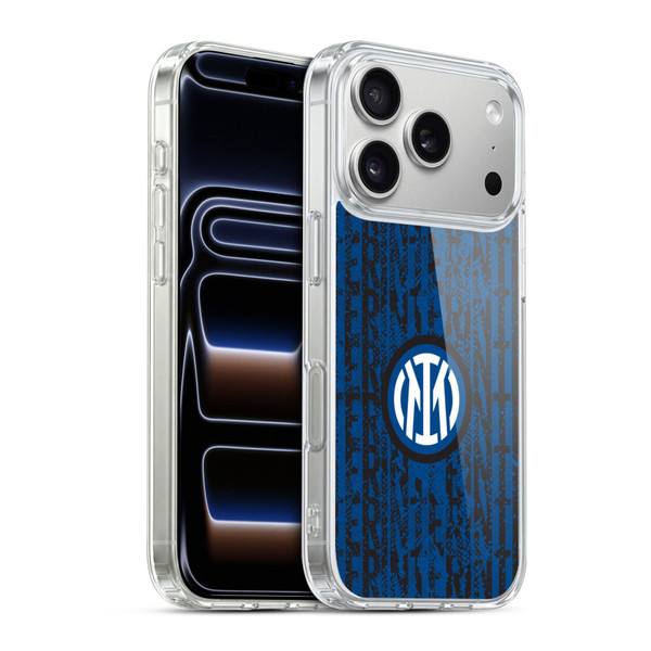 Fc Internazionale Milano Patterns Snake Wordmark Soft Gel Case for Apple iPhone 17 Pro