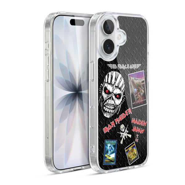 Iron Maiden Graphics Collage Soft Gel Case for Apple iPhone 17