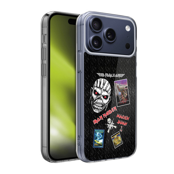 Iron Maiden Graphics Collage Soft Gel Case for Apple iPhone 17 Pro Max