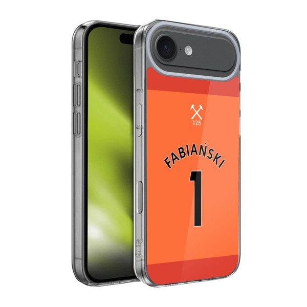 West Ham United FC 2020/21 Players Away Kit Lukasz Fabianski Soft Gel Case for Apple iPhone 17 Air
