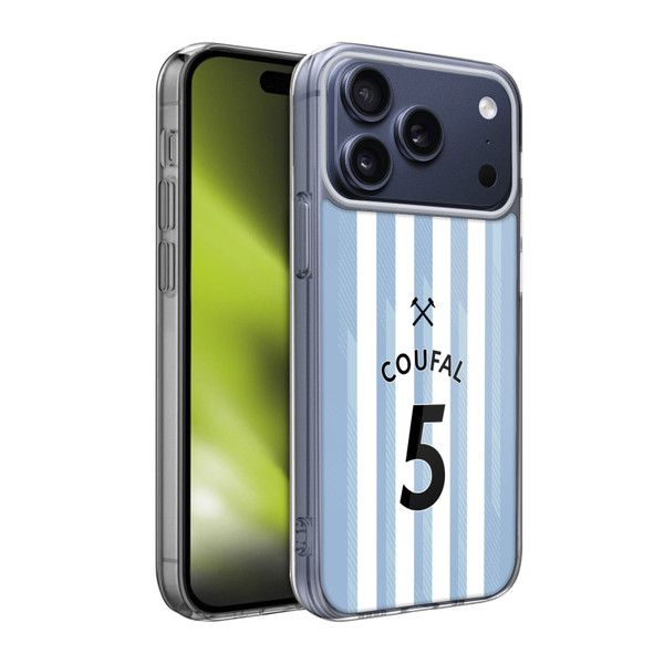 West Ham United FC 2021/22 Players Away Kit Vladimír Coufal Soft Gel Case for Apple iPhone 17 Pro Max West Ham United FC 2021/22 Players Away Kit Vladimír Coufal Soft Gel Case for Apple iPhone 17 Pro Max