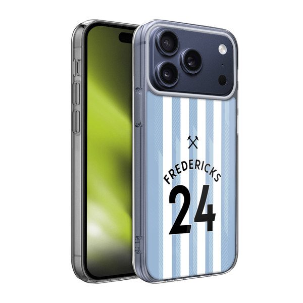 West Ham United FC 2021/22 Players Away Kit Ryan Fredericks Soft Gel Case for Apple iPhone 17 Pro Max West Ham United FC 2021/22 Players Away Kit Ryan Fredericks Soft Gel Case for Apple iPhone 17 Pro Max