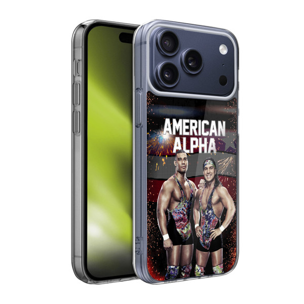 WWE American Alpha LED Image Soft Gel Case for Apple iPhone 17 Pro Max