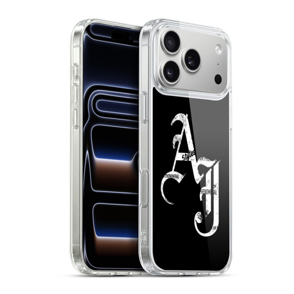 WWE Aj Styles Grunge Initials Soft Gel Case for Apple iPhone 17 Pro Max