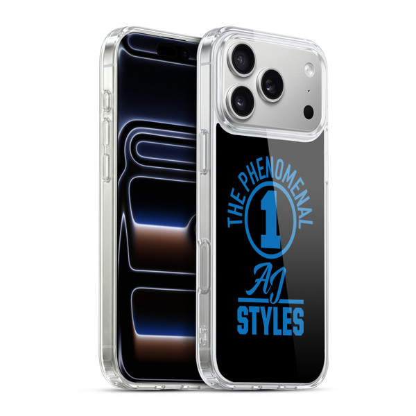 WWE Aj Styles The Phenomenal One Soft Gel Case for Apple iPhone 17 Pro Max