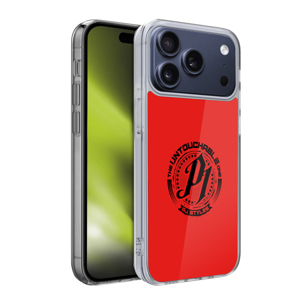 WWE 2017/18 Superstars 3 AJ Styles Untouchable Red Soft Gel Case for Apple iPhone 17 Pro