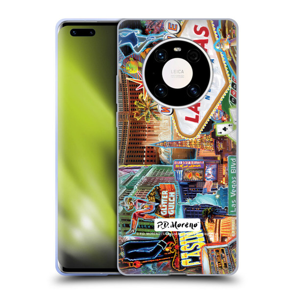 P.D. Moreno Cities Las Vegas 1 Soft Gel Case for Huawei Mate 40 Pro 5G