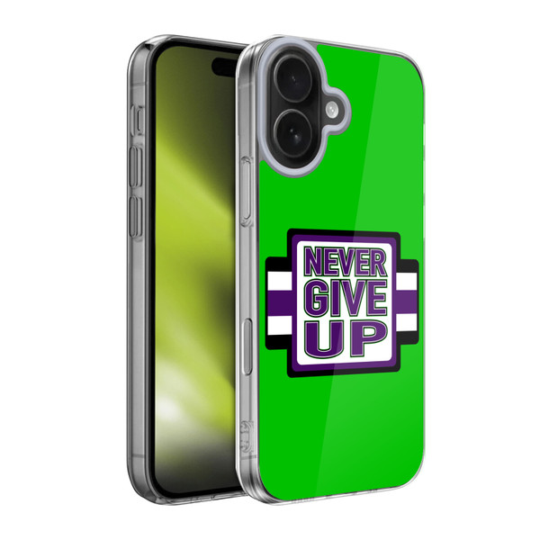 WWE Superstars 8 John Cena Never Give Up Soft Gel Case for Apple iPhone 17