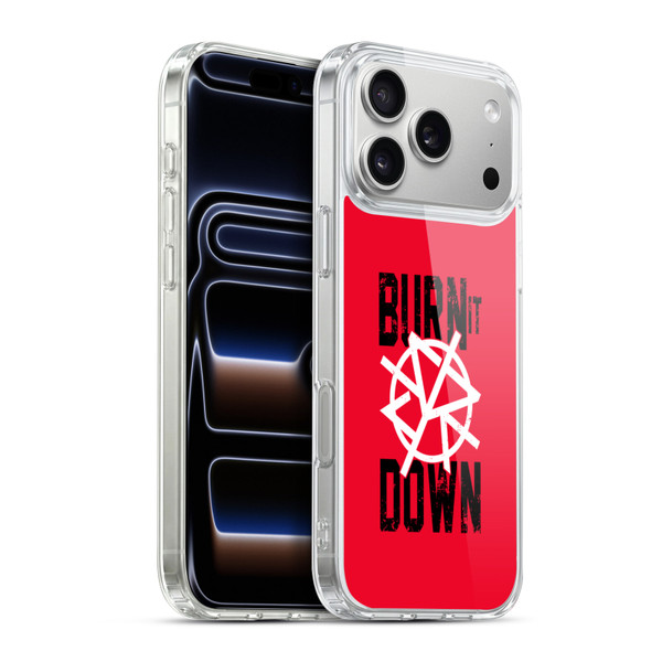 WWE Superstars 8 Seth Rollins Burn It Down Soft Gel Case for Apple iPhone 17 Pro Max