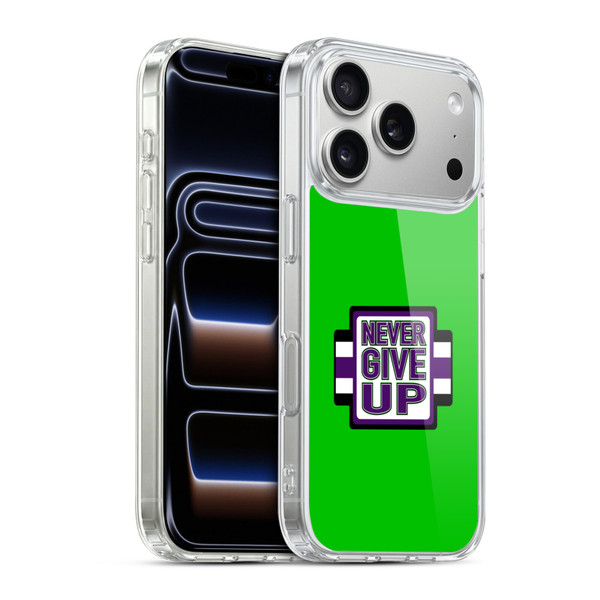 WWE Superstars 8 John Cena Never Give Up Soft Gel Case for Apple iPhone 17 Pro