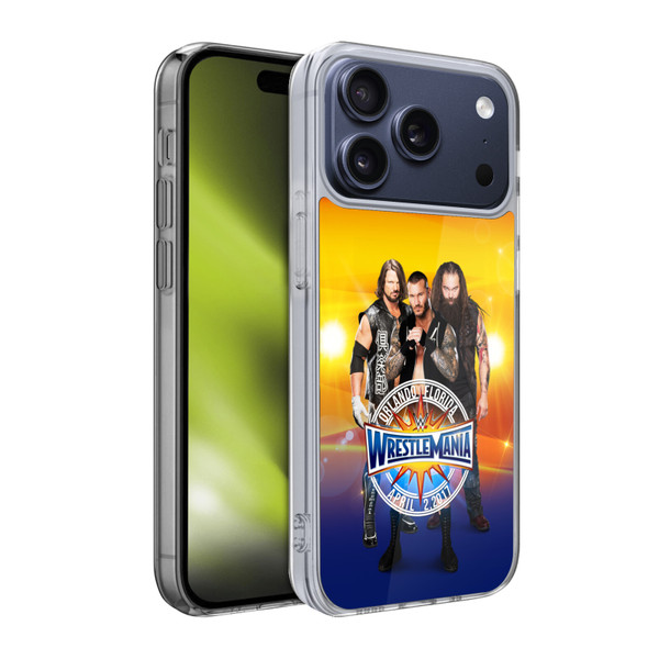 WWE Wrestlemania 33 Superstars AJ, Orton, Bray Soft Gel Case for Apple iPhone 17 Pro
