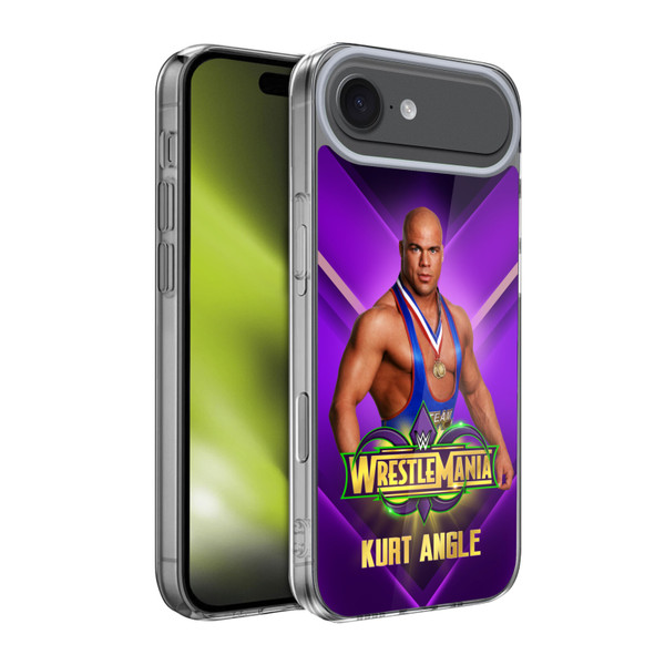 WWE Wrestlemania 34 Superstars Kurt Angle Soft Gel Case for Apple iPhone 17 Air