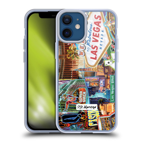 P.D. Moreno Cities Las Vegas 1 Soft Gel Case for Apple iPhone 12 Mini