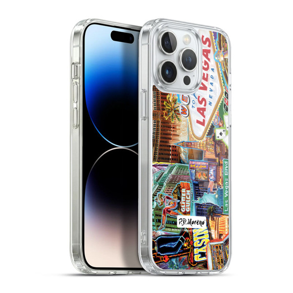 P.D. Moreno Cities Las Vegas 1 Soft Gel Case for Apple iPhone 13 Pro Max & MagSafe