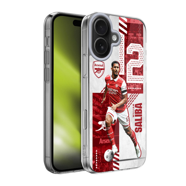 Arsenal FC 2022/23 First Team William Saliba Soft Gel Case for Apple iPhone 17 Arsenal FC 2022/23 First Team William Saliba Soft Gel Case for Apple iPhone 17