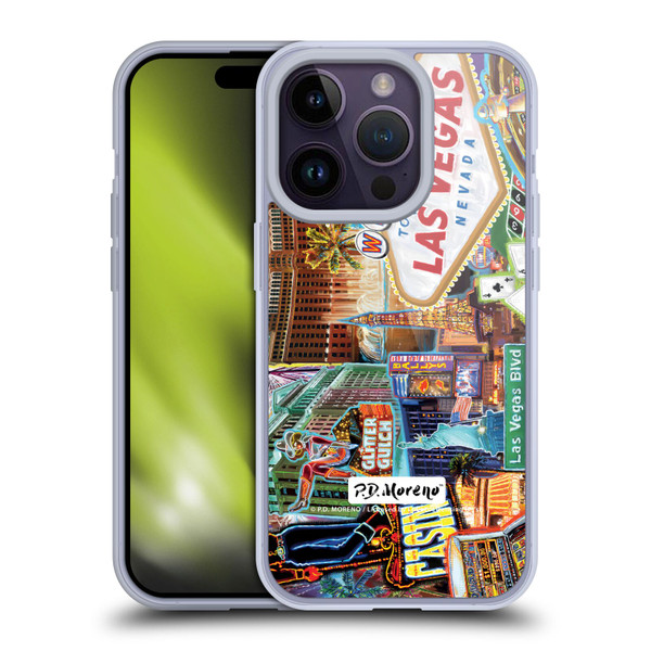 P.D. Moreno Cities Las Vegas 1 Soft Gel Case for Apple iPhone 14 Pro