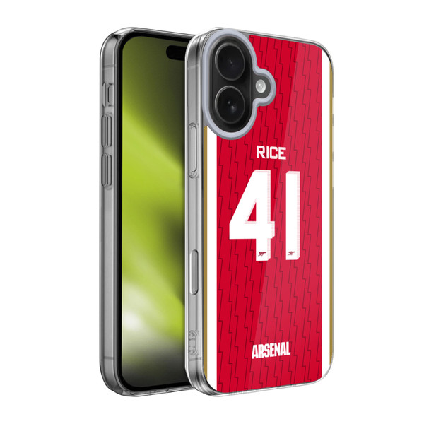 Arsenal FC 2023/24 Players Home Kit Declan Rice Soft Gel Case for Apple iPhone 17 Arsenal FC 2023/24 Players Home Kit Declan Rice Soft Gel Case for Apple iPhone 17