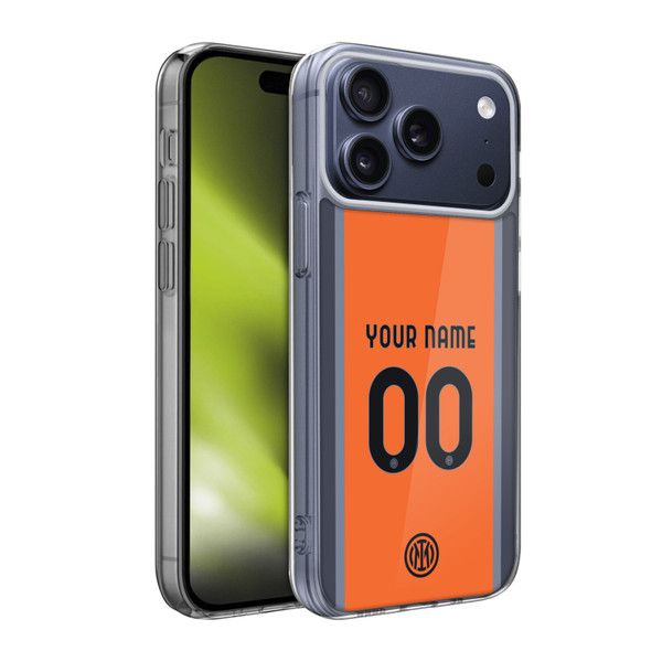 Custom Customised Personalised Inter Milan 2023/24 Kit Third Soft Gel Case for Apple iPhone 17 Pro Max