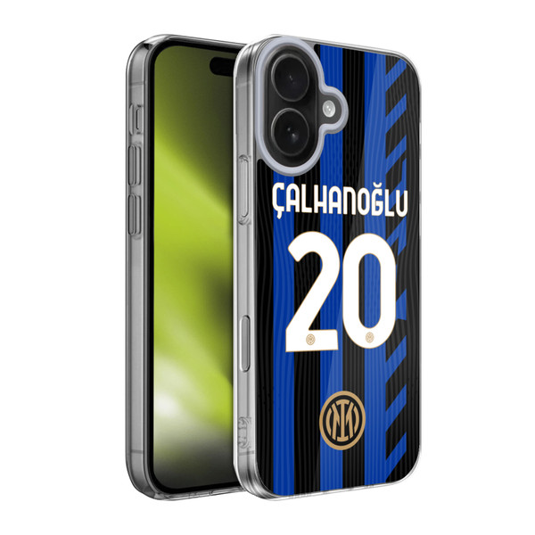 Fc Internazionale Milano 2024/25 Players Home Kit Hakan Çalhanoglu Soft Gel Case for Apple iPhone 17 Fc Internazionale Milano 2024/25 Players Home Kit Hakan Çalhanoglu Soft Gel Case for Apple iPhone 17